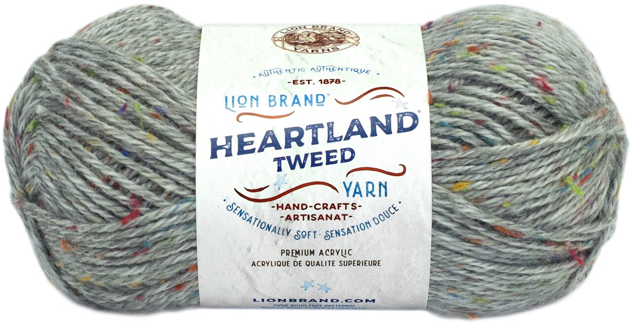 Lion Brand Heartland Yarn-Mount Rainier Tweed